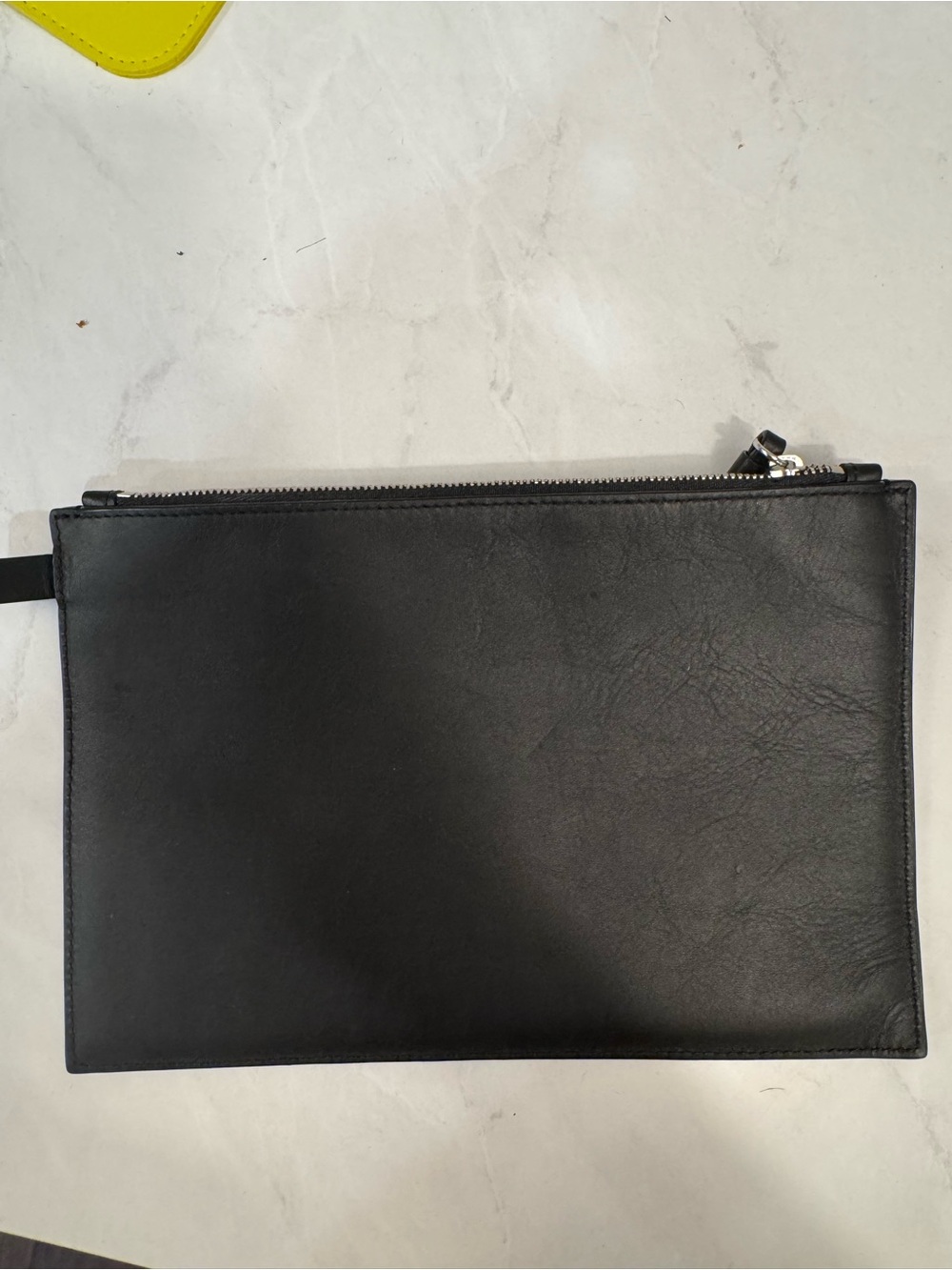 All Saints Black Leather Pouch - Picture 2 of 2